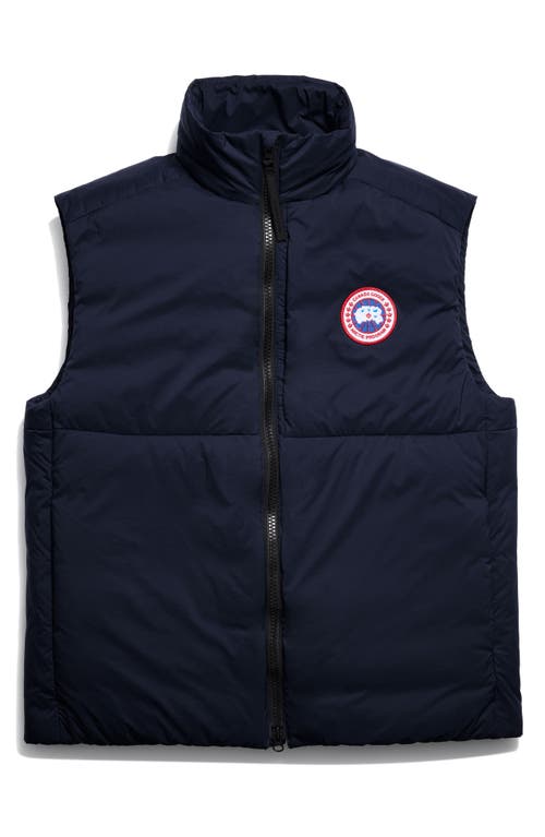 Canada Goose Lodge Packable 750 Fill Power Down Vest In Blue