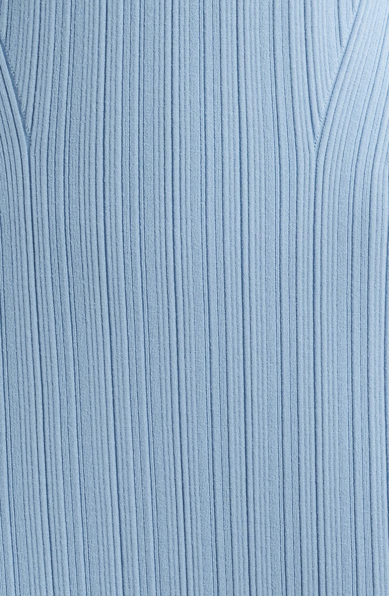 rag & bone Harper Rib Midi Dress, Alternate, color, Sky