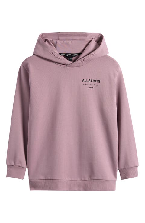 Kids' Oversize Underground Logo Cotton Hoodie