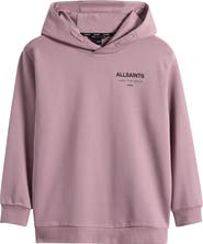 smALLSAINTS by ALLSAINTS Kids' Oversize Underground Logo Cotton Hoodie