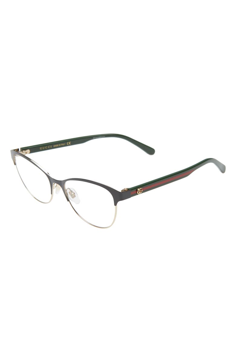 Gucci 53mm Cat Eye Optical Glasses, Alternate, color, 