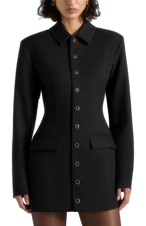 Amelie Hourglass Button Up Blazer Dress