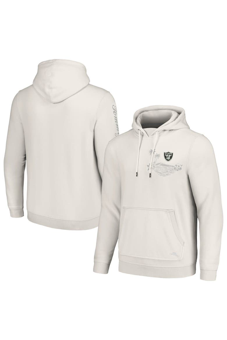 Men's Tommy Bahama White Las Vegas Raiders Home Game Pullover Hoodie, Main, color, White