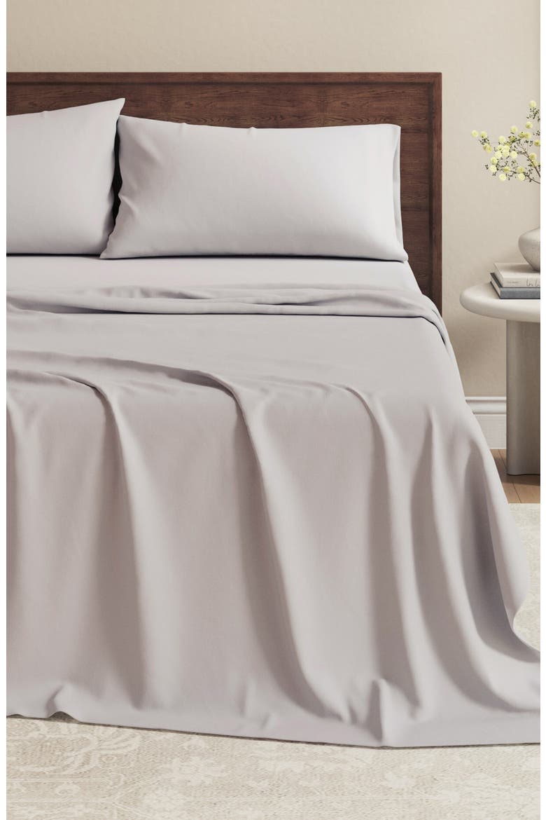 Organic Cotton Jersey Sheet Set, Alternate, color, FOG GREY