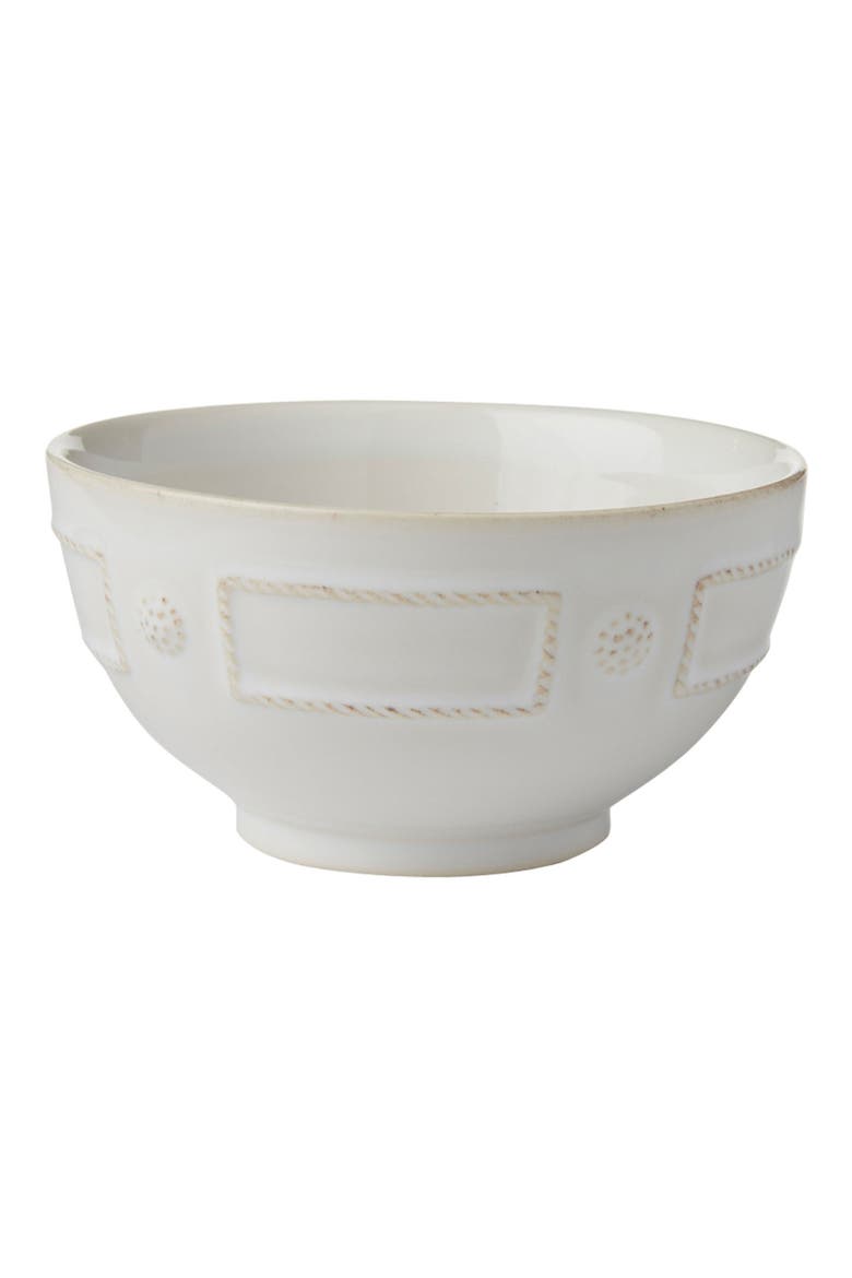 Berry & Thread French Panel Ceramic Cereal Bowl, Main, color, WHITEWASH