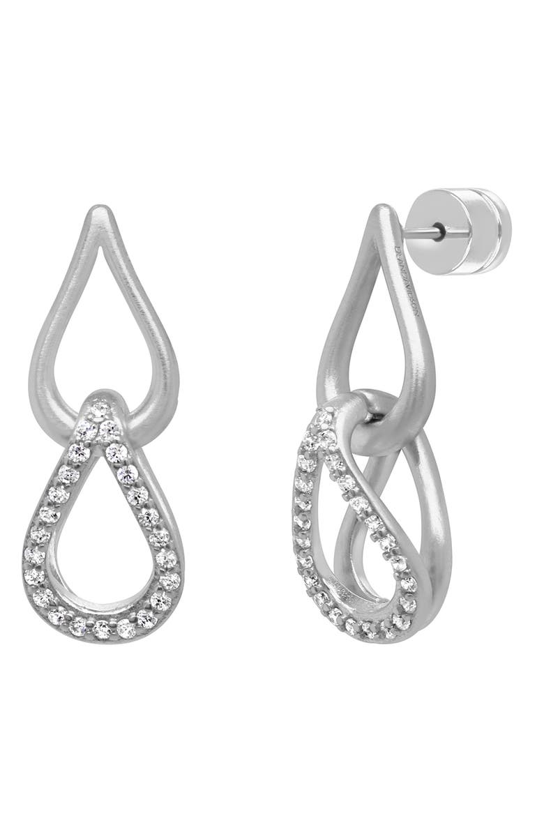Dean Davidson Signature Pavé Double Teardrop Link Earrings, Main, color,