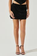 ASTR the Label Remi Rhinestone Miniskirt