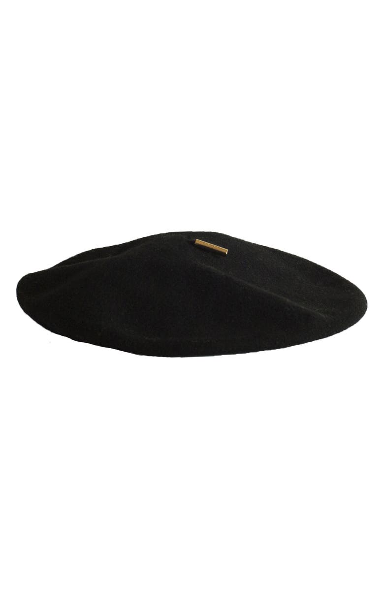 Janessa Leoné Renee Wool Beret, Main, color, 
