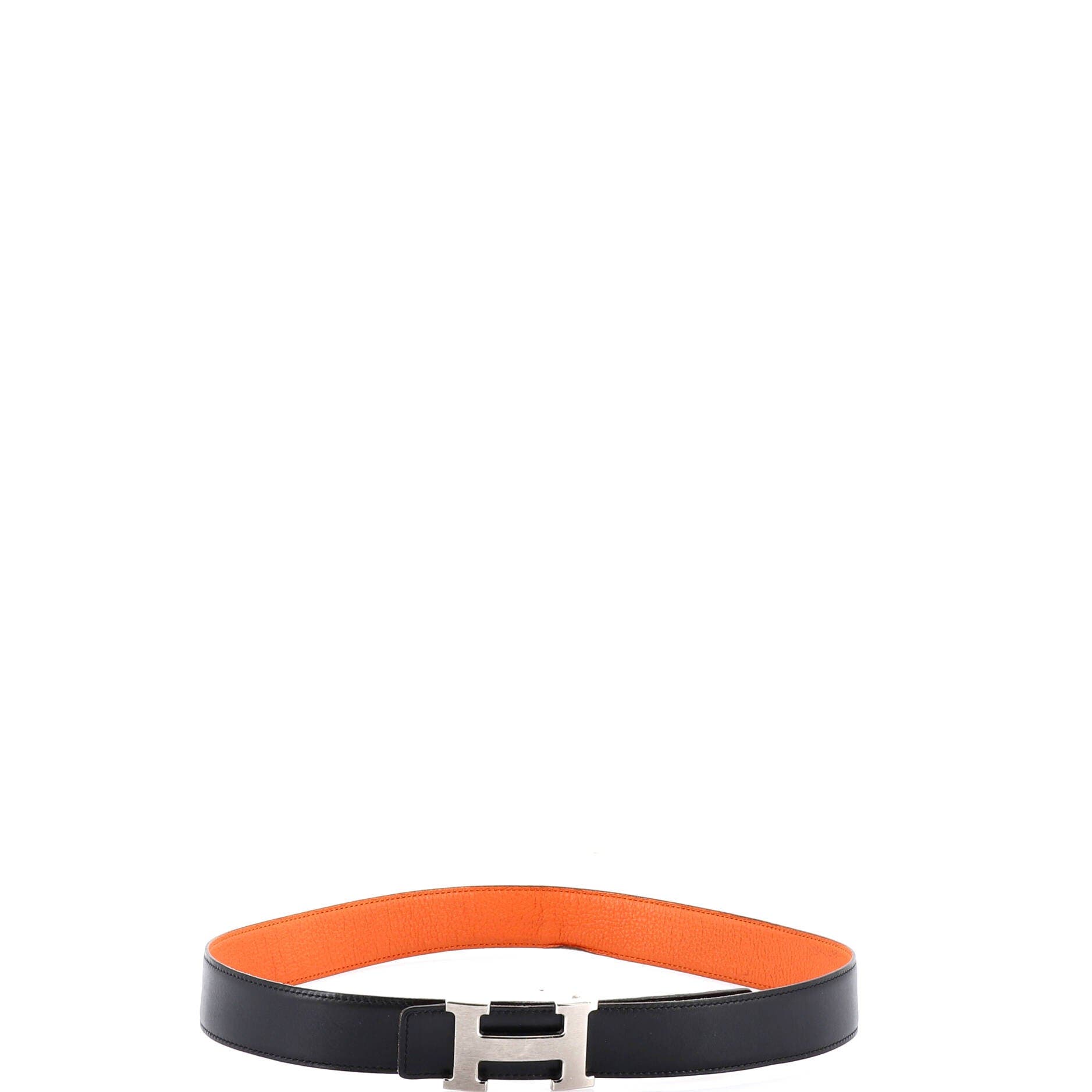 Pre-Owned Hermes Constance Reversible Belt Leather Medium, Alternate, color, Black