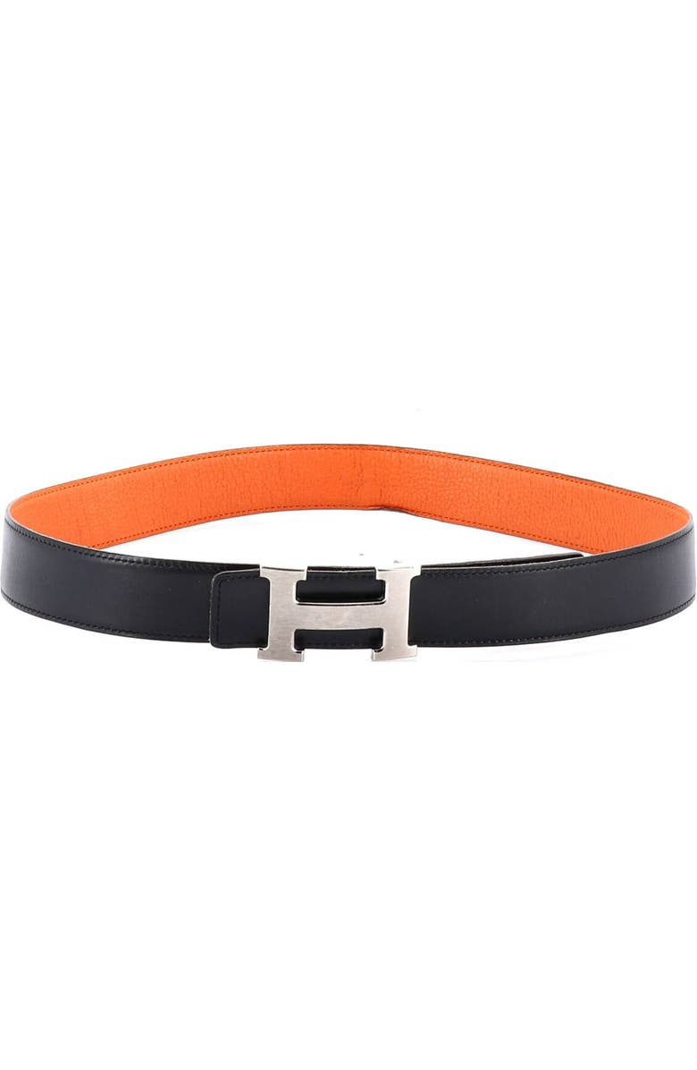 Pre-Owned Hermes Constance Reversible Belt Leather Medium, Alternate, color, Black
