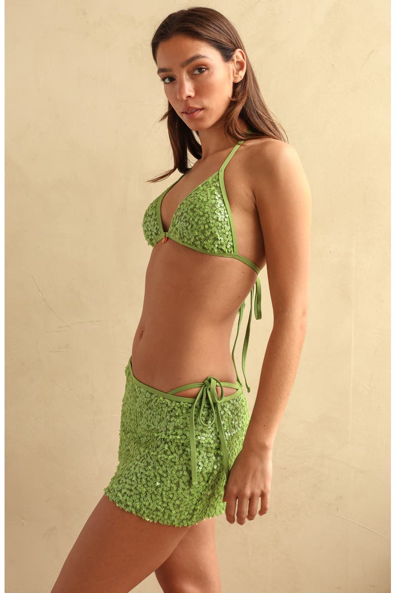 Headliner Mini Skirt, Alternate, color, Moss Green