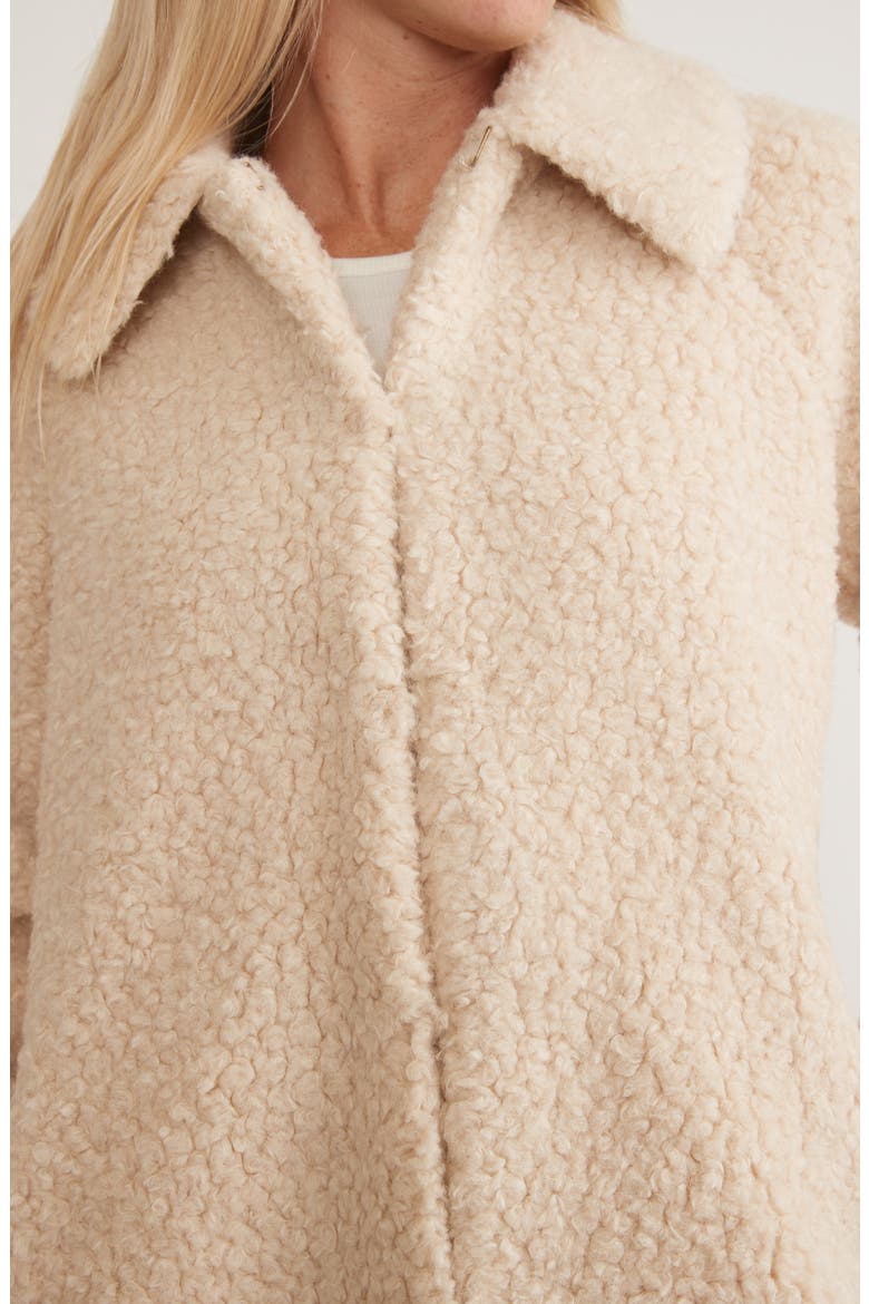 Faux Shearling Coat, Alternate, color, CREAM