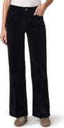 PAIGE Leenah High Waist Wide Leg Corduroy Jeans