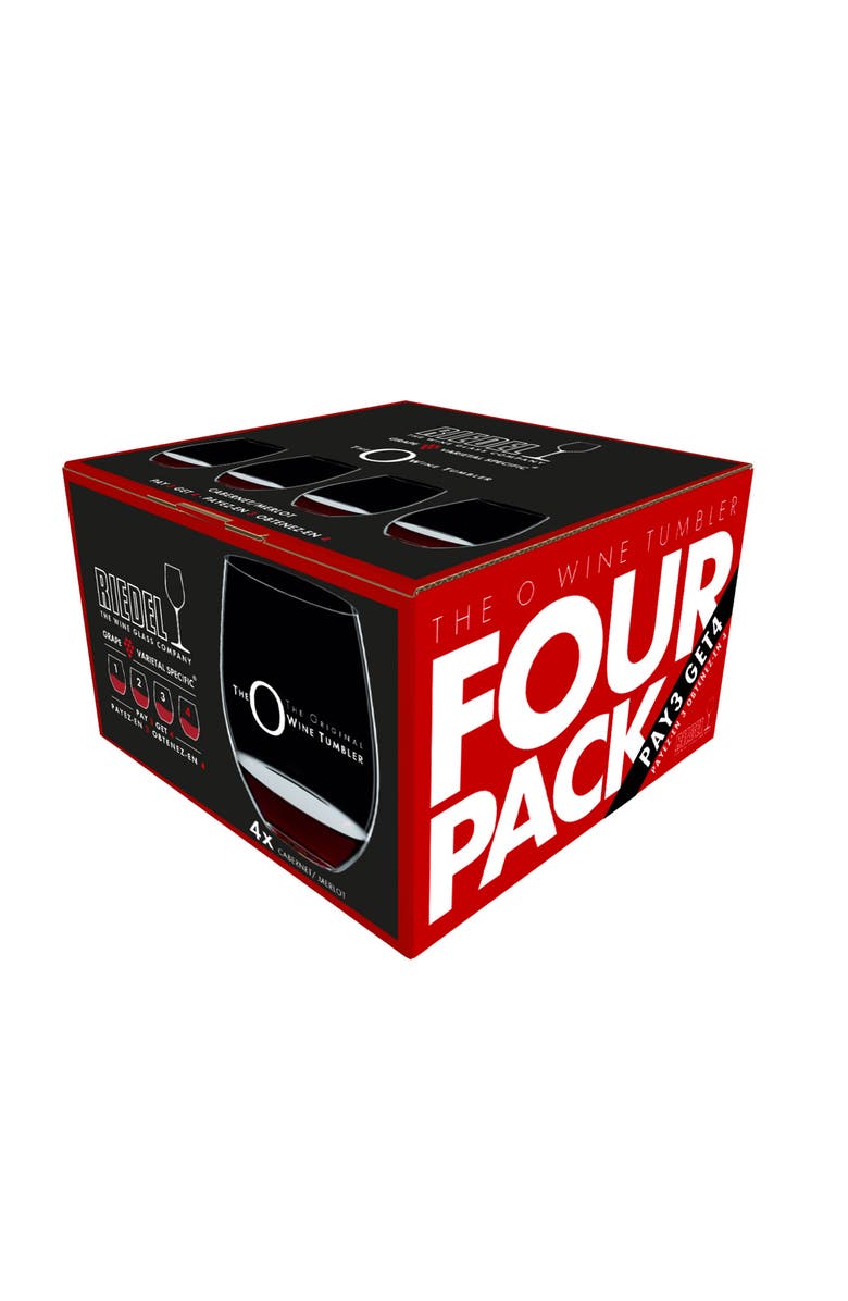 Riedel O Cabernet/Merlot Wine Tumbler, Set of 4, Main, color,