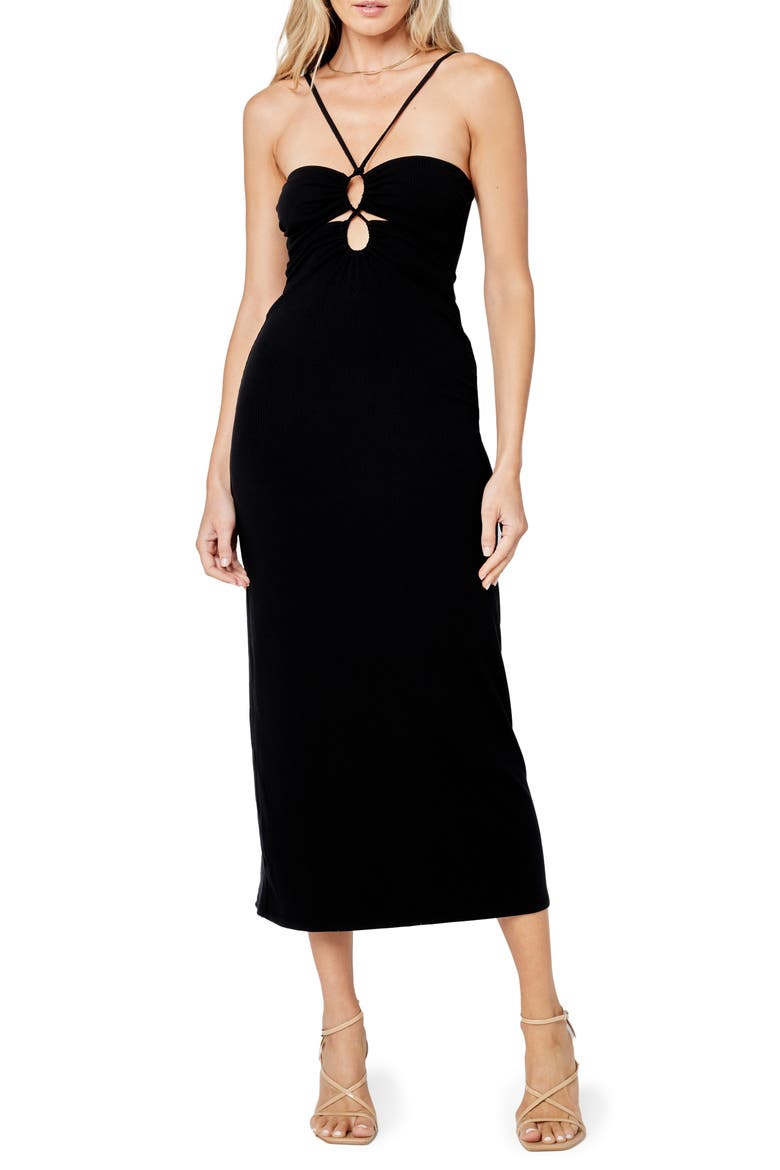 Ellery Cutout Cover-Up Dress, Main, color, BLACK