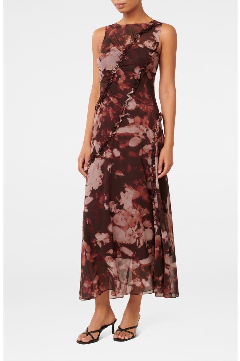 Kiran Floral Print Sleeveless Maxi Dress, Alternate, color, BERRY IRIS FLORAL