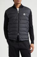 Moncler Padded Mixed Media Zip Cardigan