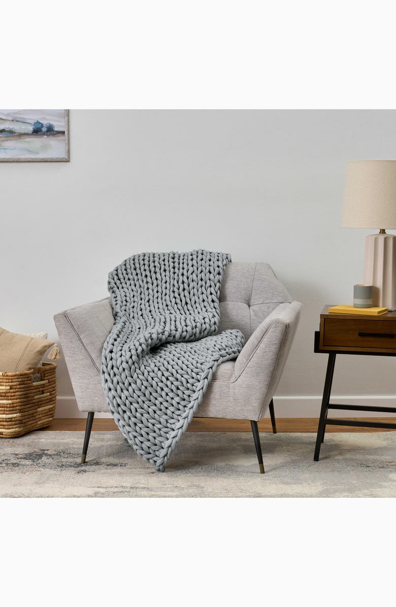 Bearaby Tencel<sup>™</sup> & Cotton Weighted Blanket, Alternate, color, Pebble Grey
