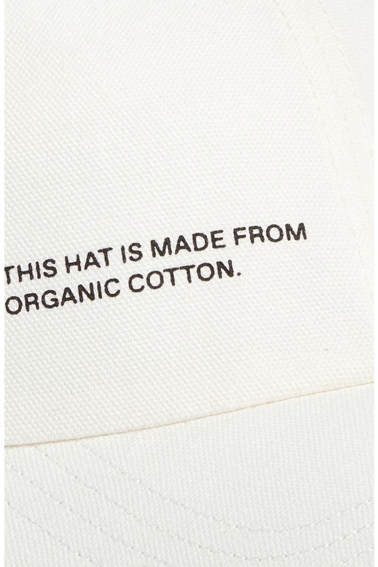Organic Cotton Baseball Cap, Alternate, color, OFF-WHITE