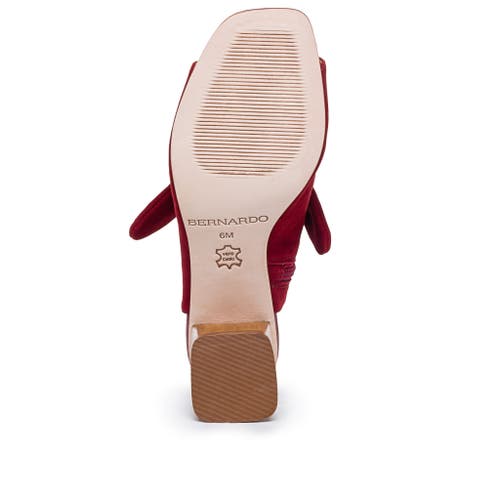 Shop Bernardo Footwear Lizzie Sandal In Dark Red