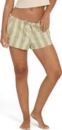 Billabong Low Tide Stripe Cotton Drawstring Shorts