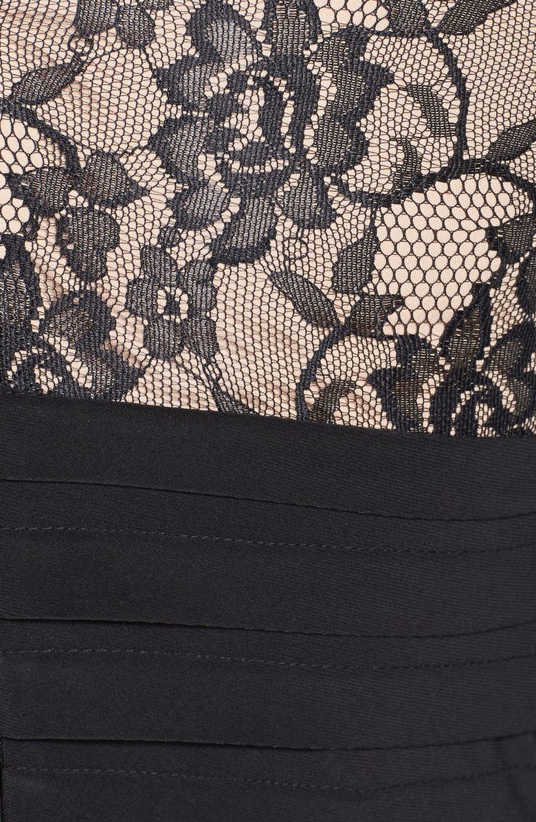 Adrianna Papell Lace Bodice Banded Sheath Dress, Alternate, color, 