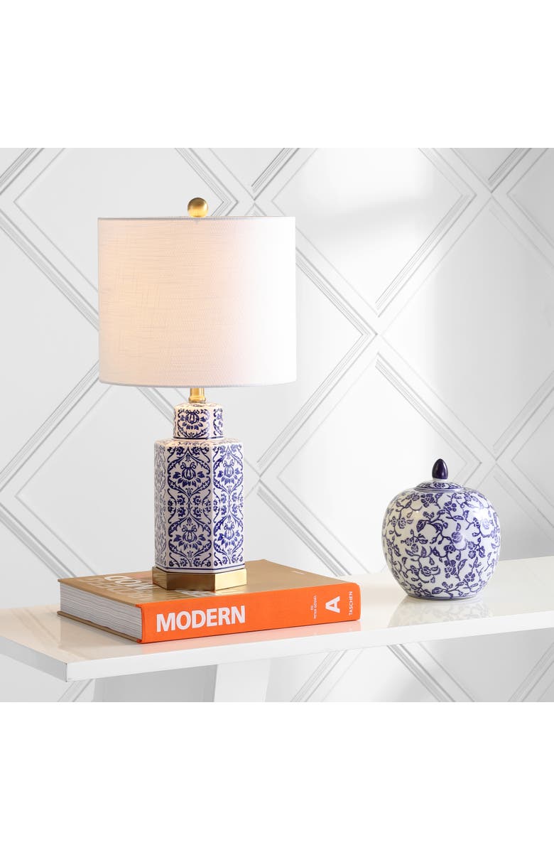 JONATHAN Y Diana Ginger Jar Ceramic/Metal LED Table Lamp, Alternate, color, 