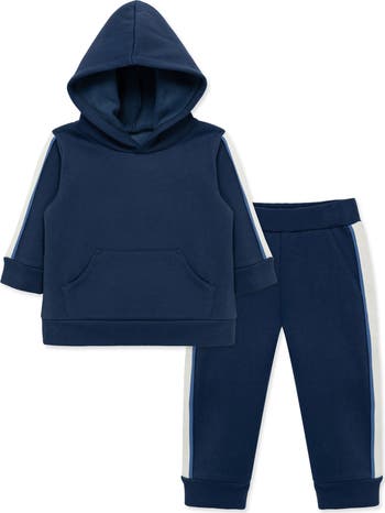 Velour Trim Blue/ Navy Footie & Bonnet Velour Trim Blue/ Navy Footie & Bonnet