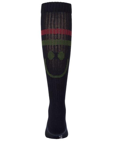 Smile Stripe Knee High Sock