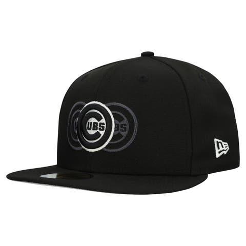 Men's New Era Black Chicago Cubs Tri-Hit 59FIFTY Fitted Hat