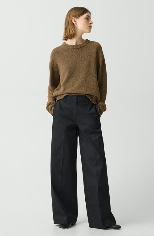 Theory Grey High-waist Pants With Pences In Stretch Wool Woman In Black
