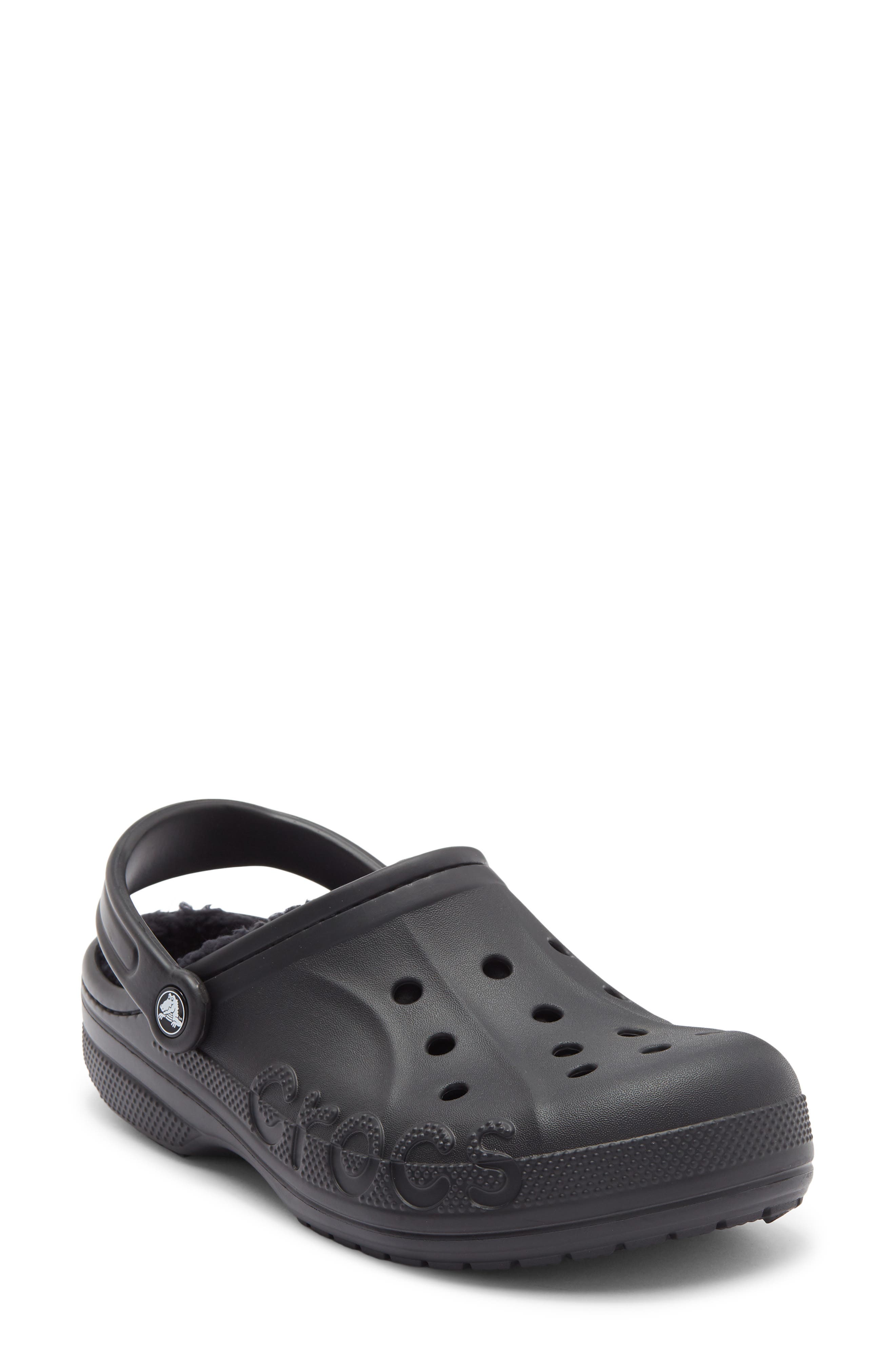 CROCS Baya Faux Fur Lined Clog, Main, color, 