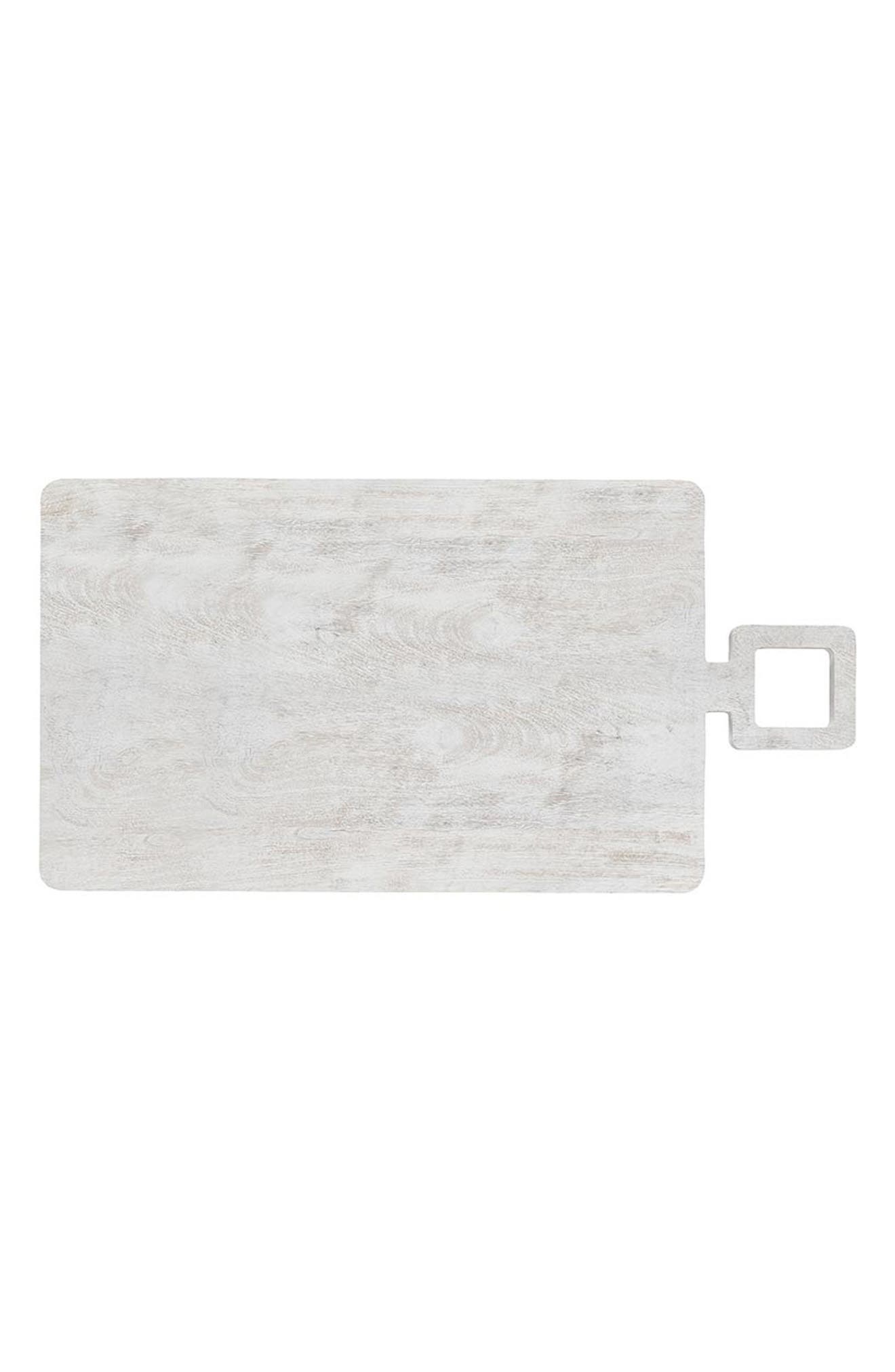 Square Handle Mango Wood Serving Board