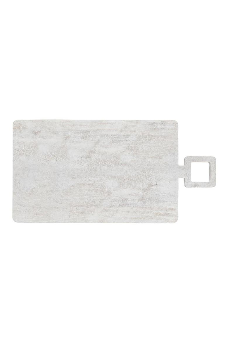 Square Handle Mango Wood Serving Board, Main, color, IVORY