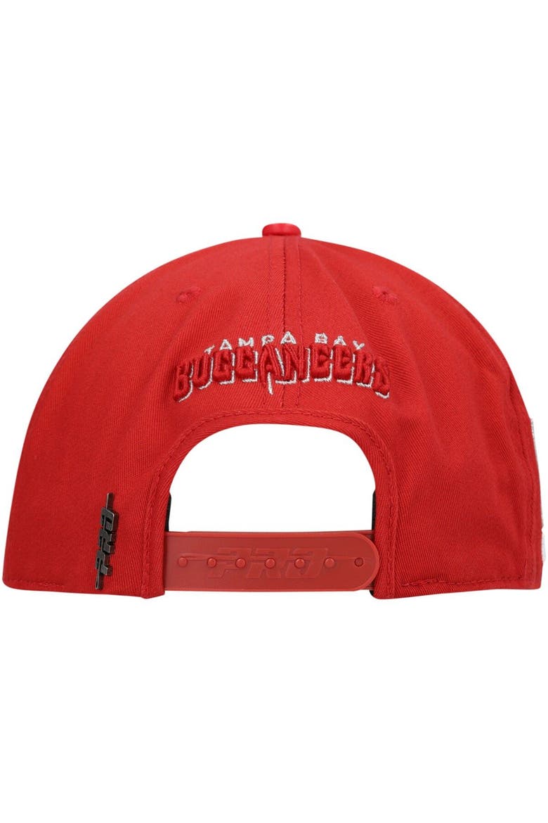 Men's Pro Standard Red Tampa Bay Buccaneers LV Super Bowl Champions Script Wordmark Snapback Hat, Alternate, color, Red