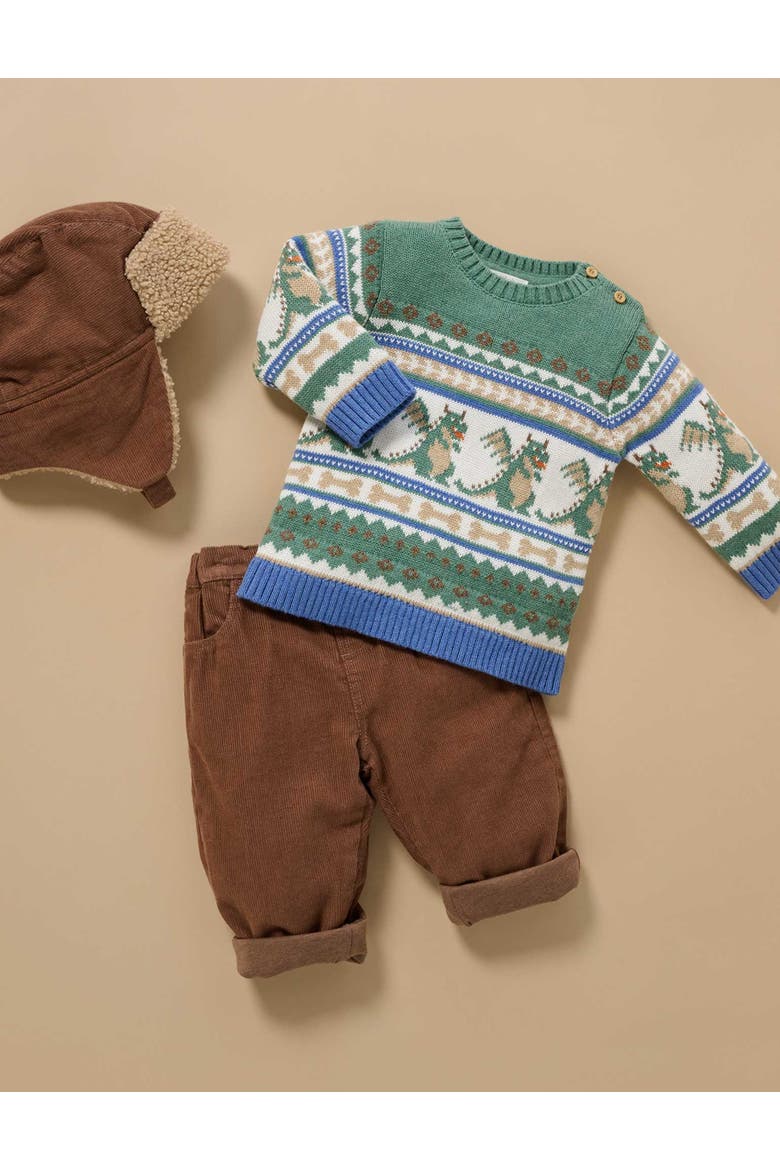 Dragon Fairisle Jumper Toddler, Alternate, color, Dragon Jacquard