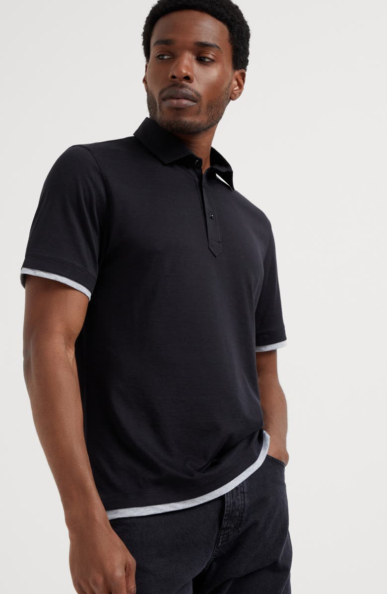 Brunello Cucinelli Jersey polo shirt, Alternate, color, 