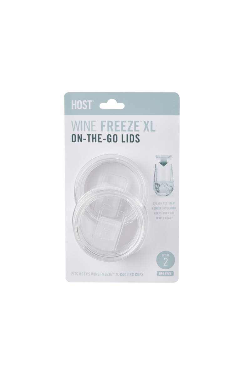 HOST Wine FREEZE XL Lids Set of 2, Alternate, color, Clear