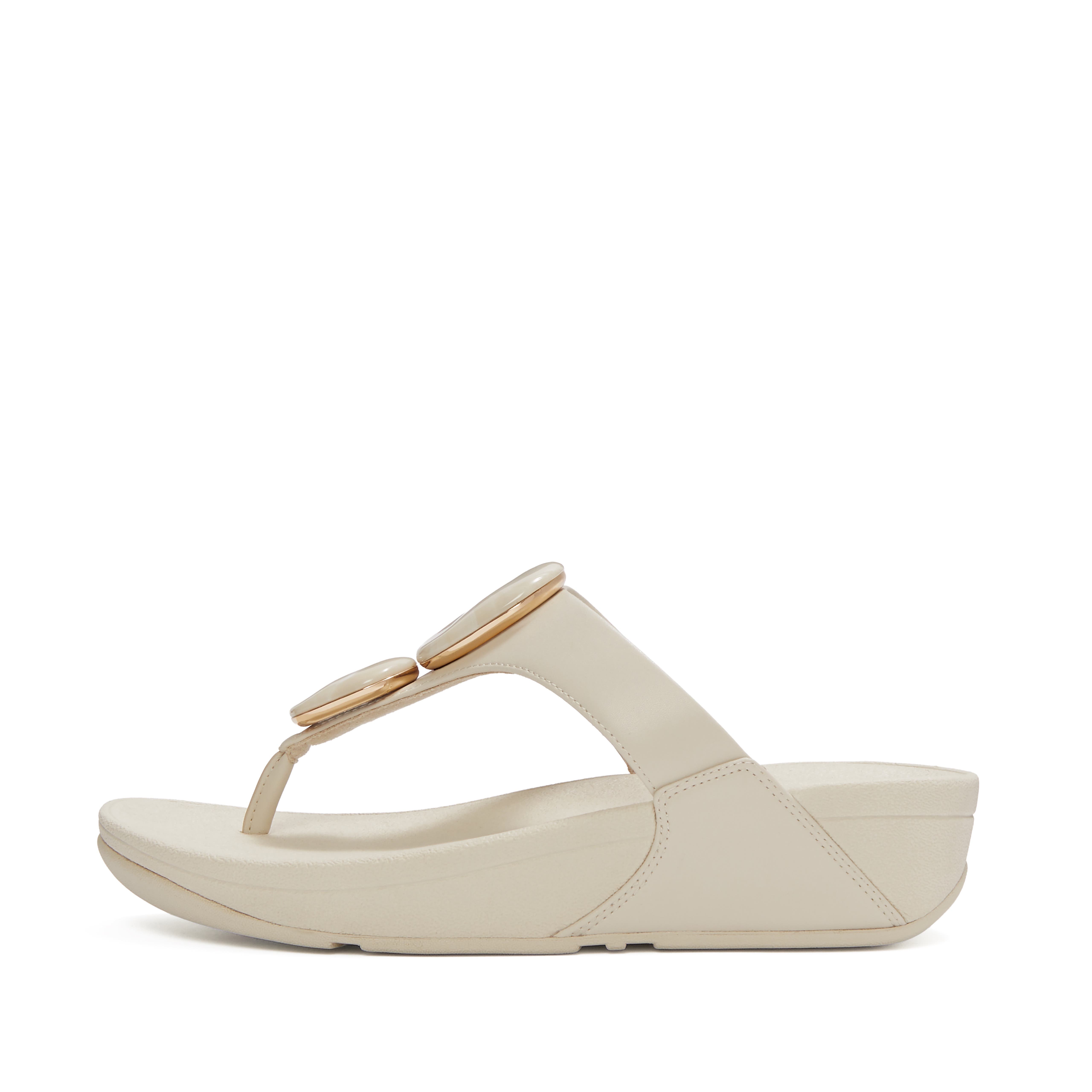 Lulu Marbled-Stone Toe-Post, Alternate, color, Paris Beige
