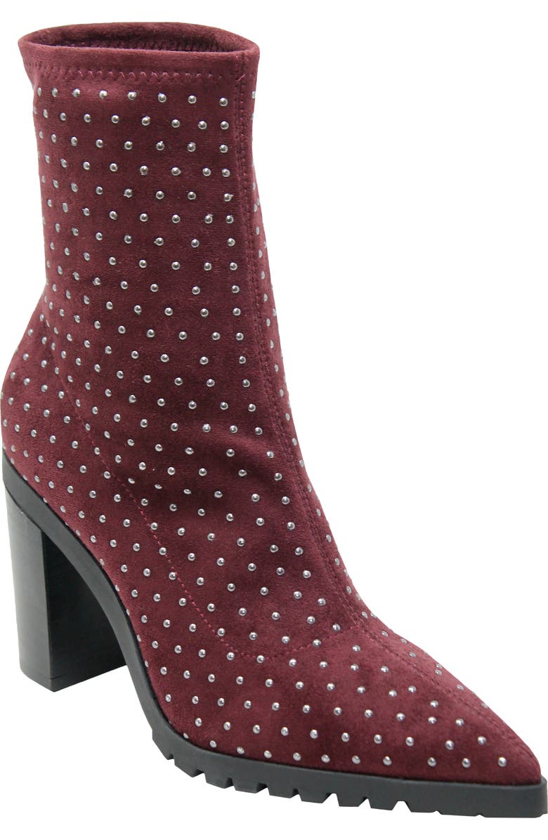 Charles by Charles David Danielle Pointed Toe Bootie, Main, color, Deep Maroon
