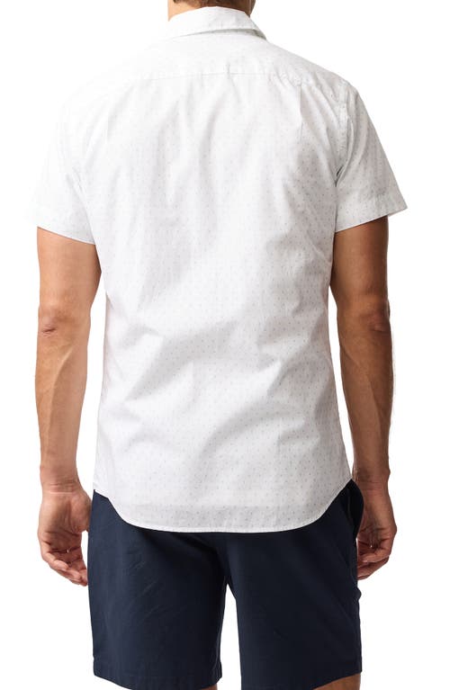 Rodd & Gunn Emerald Hill Short Sleeve Button-up Shirt In White