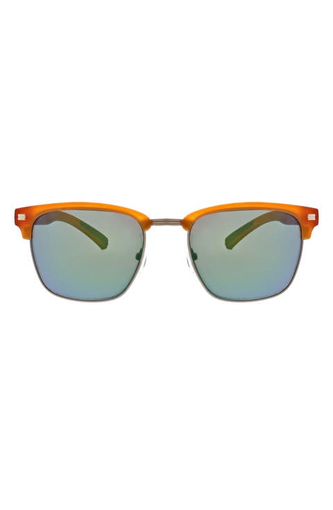 Halfway 56mm Polarized Browline Sunglasses