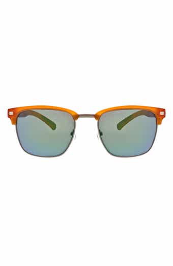 Hurley Halfway 56mm Polarized Browline Sunglasses