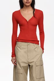 Bimba y Lola Fitted Ribbed Sweater