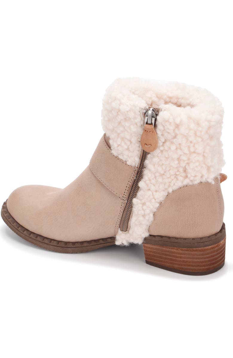 Gentle Souls Signature Slit Faux Shearling Moto Bootie, Alternate, color,