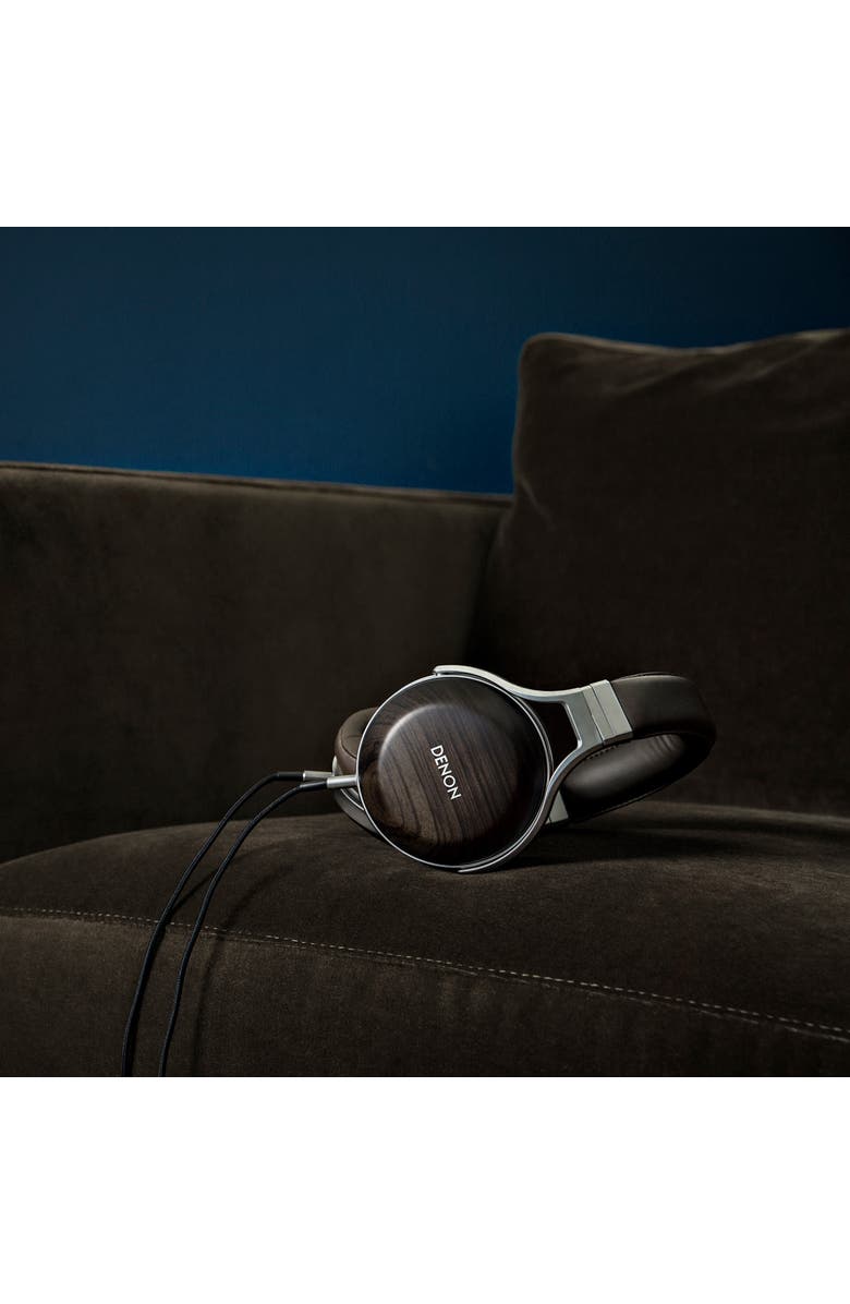 Denon AH-D5200 Over-Ear Headphones, Alternate, color, Zebrawood