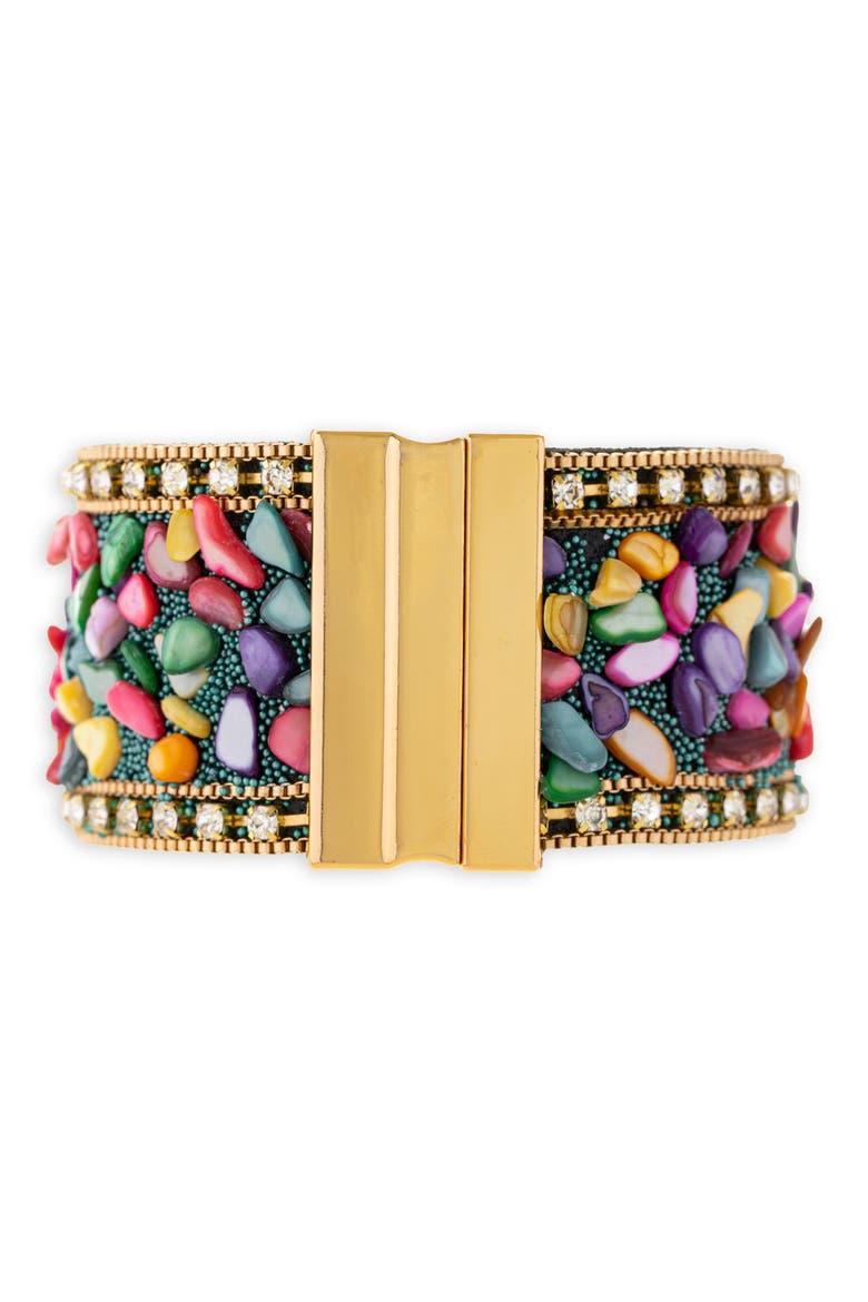 Gravel Beaded Bracelet, Alternate, color, MULTI