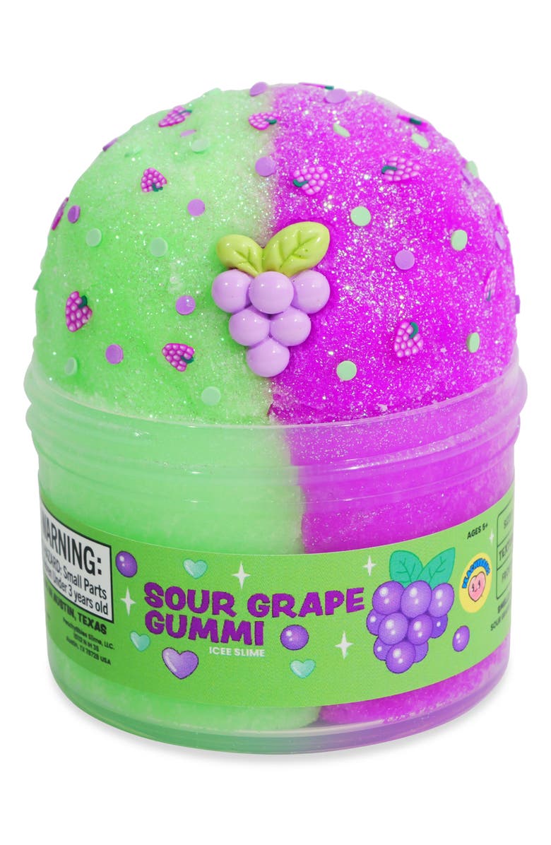 Peachybbies Sour Grape Gummi Icee Slime, Alternate, color, Multi