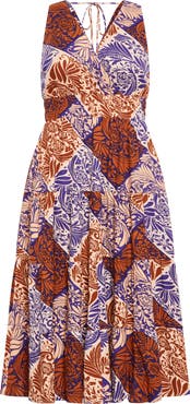 City Chic Becca Print Sleeveless Maxi Dress