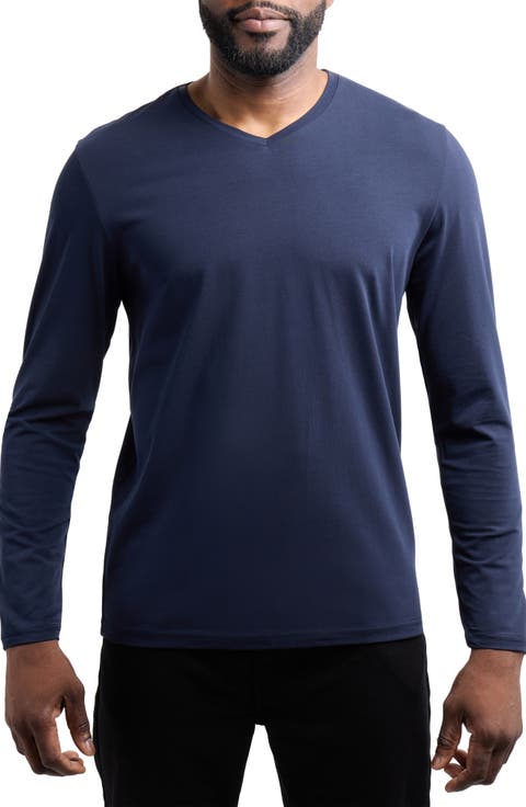 V-Neck Long Sleeve T-Shirt